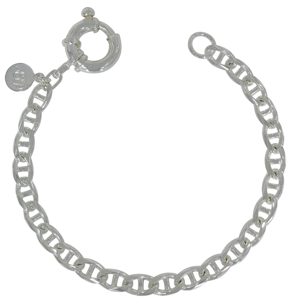 Stegpanzer Armband aus Silber 925, A-K34